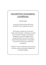 Fałszywa tabliczka mnożenia. Dzień Tabliczki Mnożenia. Dzień Kropki