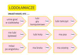 LODOŁAMACZE - ĆWICZENIA INTEGRUJĄCE GRUPĘ