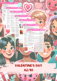Zestaw VALENTINE'S DAY A1+A2/B1 Walentynki Gotowa Lekcja