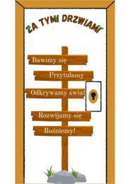 Dekoracja na drzwi szkolne/przedszkolne