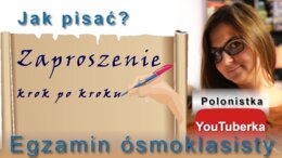 Jak pisać? Zaproszenie - krok po kroku - film youtube