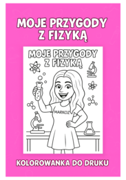 Kolorowanka - 1 strona zeszytu - fizyka