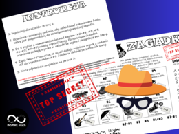 Procenty - podwyżki i obniżki. Tajemnicza czarna zagadka dla kl. 6-8.