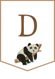 DZIEŃ PANDY – girlanda – napis – gazetka – wersja 4