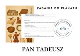 ZADANIA DO PLAKATU- ,,Pan Tadeusz" (symbole graficzne)