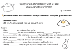 Repetytorium Ósmoklasisty Unit 6 Food Vocabulary worksheet