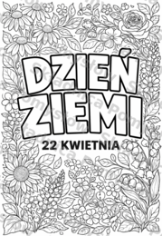DZIEŃ ZIEMI - pakiet: kolorowanka XXL (9xA4) + miniatura A4; plakat, karta pracy, dekoracja, gazetka, lekcja wychowawcza