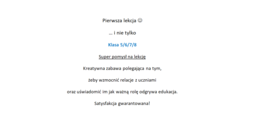 Super lekcja organizacyjna klasa 5/6/7/8. Pomysł na lekcję.