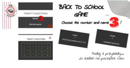 Back to school - Name 3... - Revision Game