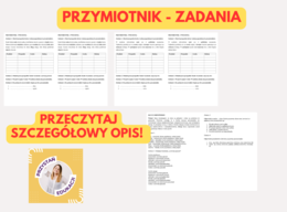 PRZYMIOTNIK - zadania z gramatyki #klasa4 #klasa5 lub jako powtórka do egzaminu ósmoklasisty KLUCZ ODPOWIEDZI