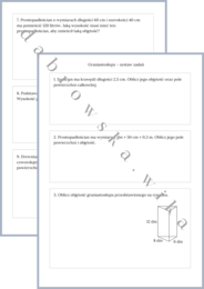 Graniastosłupy - zestaw zadań