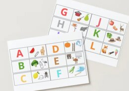 Alfabet na tablicę do wycięcia