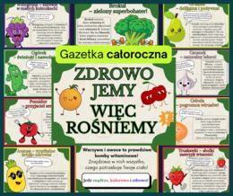Zdrowo jemy więc rośniemy - gazetka profilaktyczna.