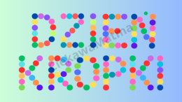 Dzień Kropki - napis z kropek