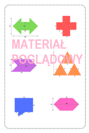 Szybkie karteczki - pola figur klasa 4, 5, 6, 7, 8