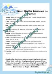 Christmas and Winter. 4 Gotowe lekcje A1-B2. Język angielski