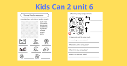 Kids Can 2 unit 6