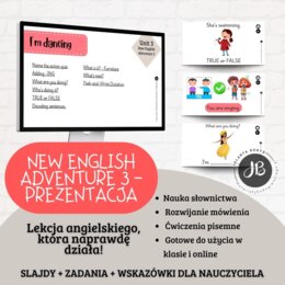 Prezentacja New English Adventure 3 – Unit 3 I'm dancing