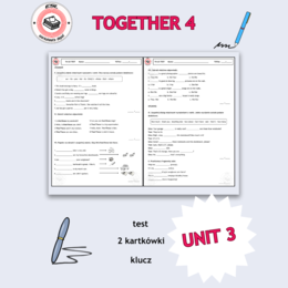 Together 4 Unit 3 - zestaw: Vocabulary Activities + Grammar Activities + Board Game + Speaking Activities + test i kartkówki do działu