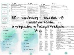 PROMOCJA ! - E8 - egzamin ósmoklasisty - vocabulary - units 1-14 - online i offline