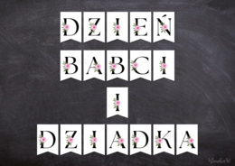 Dzień Babci i Dziadka - girlanda (PDF)