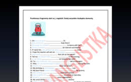 Tłumaczenie fragmentów zdań - AŻ 50 nowych przykładów+ KLUCZ