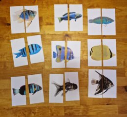 Układanka Montessori - Ryby