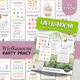 Wielkanocne Karty Pracy w języku polskim 65 stron PDF 