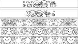 Opaski na rękę do kolorowania, dzień babci i dziadka, pokoloruj i sklej!