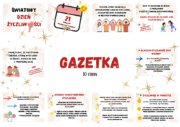 Światowy Dzień Życzliwości i Pozdrowień/ Dzień Życzliwości - GAZETKA
