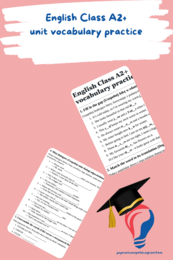 English Class A2+ – Unit 2.1 – vocabulary practice