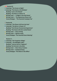 HALLOWEEN 👻🧟‍♀️ SCARY STORIES – Rozszerzony zestaw zadań językowych (A1– C1) 🧛‍♂️🧙‍♀️