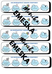 Jak rozwiązywać zadania tekstowe- wklejka do zeszytu