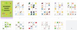 Wiosenne sudoku - 10 różnych kart