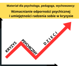 Materiał dla psychologa, pedagoga, wychowawcy: Wzmacnianie odporności psychicznej i umiejętności radzenia sobie w kryzysie
