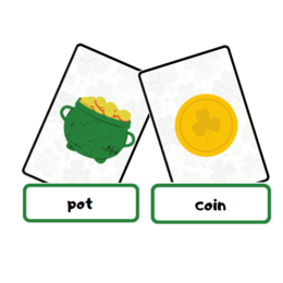 Sant Patrick's Day Flashcard Set - zestaw, karty obrazkowe i karty wyrazowe na Dzień Świętego Patryka