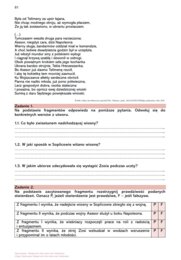 Karta pracy >>Czytanie "Pana Tadeusza"<<