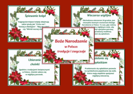 TRADYCJE I ZWYCZAJE - BOŻE NARODZENIE – biblioteka – świetlica –przedszkole - gazetka – wersja 2