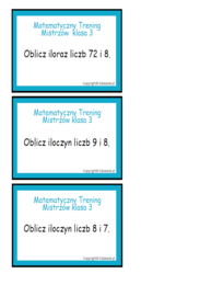 Matematyczny trening mistrzów - klasa 3