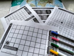 SUPER, wyznaczanie współrzędnych - karta pracy.