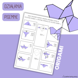 DZIAŁANIA PISEMNE - origami. (dodawanie, odejmowanie, mnożenie, dzielenie)