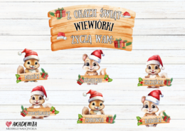 Życzenia od grupy wiewiórek