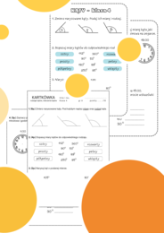 Kartkówka kąty klasa 4