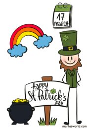 🍀 St. Patrick’s Day – kreatywna karta pracy do nauki angielskiego