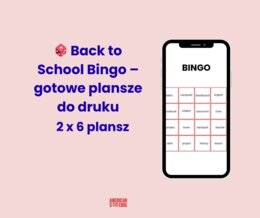 🎲 Back to School Bingo – gotowe plansze do druku