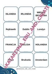 Memory - państwa i stolice Europy