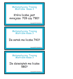 Matematyczny trening mistrzów - klasa 3