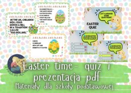 Easter trivia and presentation- darmowa prezentacja oraz quiz podsumowujący informację.