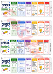 🎯 Matematyczne opaski na rękę - RÓWNANIA