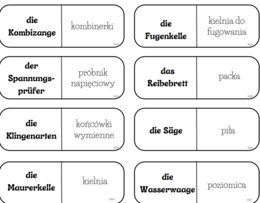 Słownictwo branżowe - budownictwo - język niemiecki
